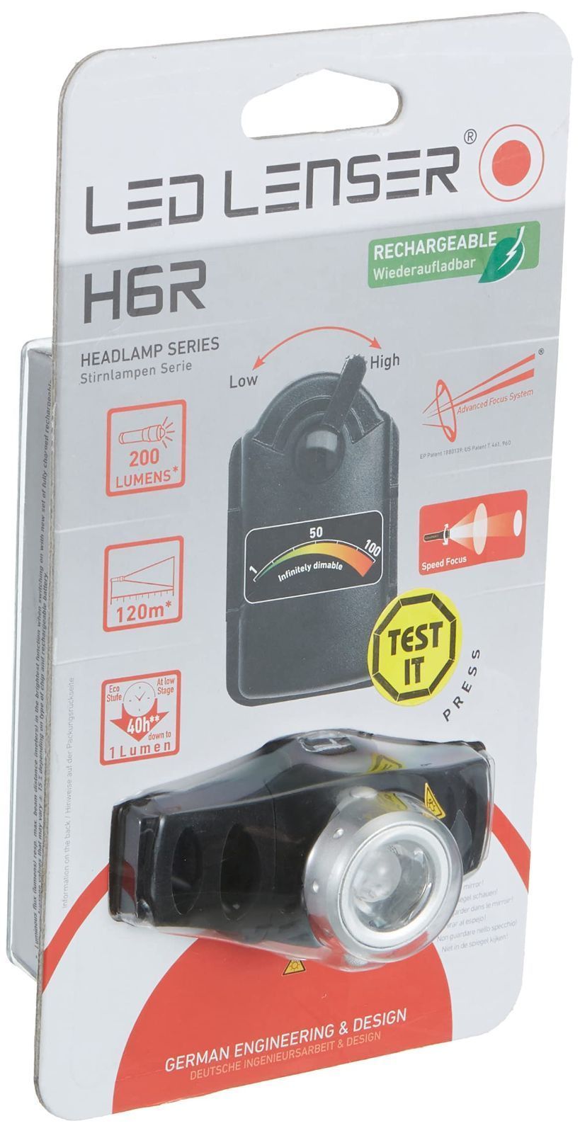 新着商品】Ledlenser(レッドレンザー) LEDヘッドライト H6R 充電式