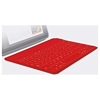 【中古】(未使用･未開封品)　ロジクール ウルトラポータブル キーボード for iPad レッド iK1041RD kmdlckf