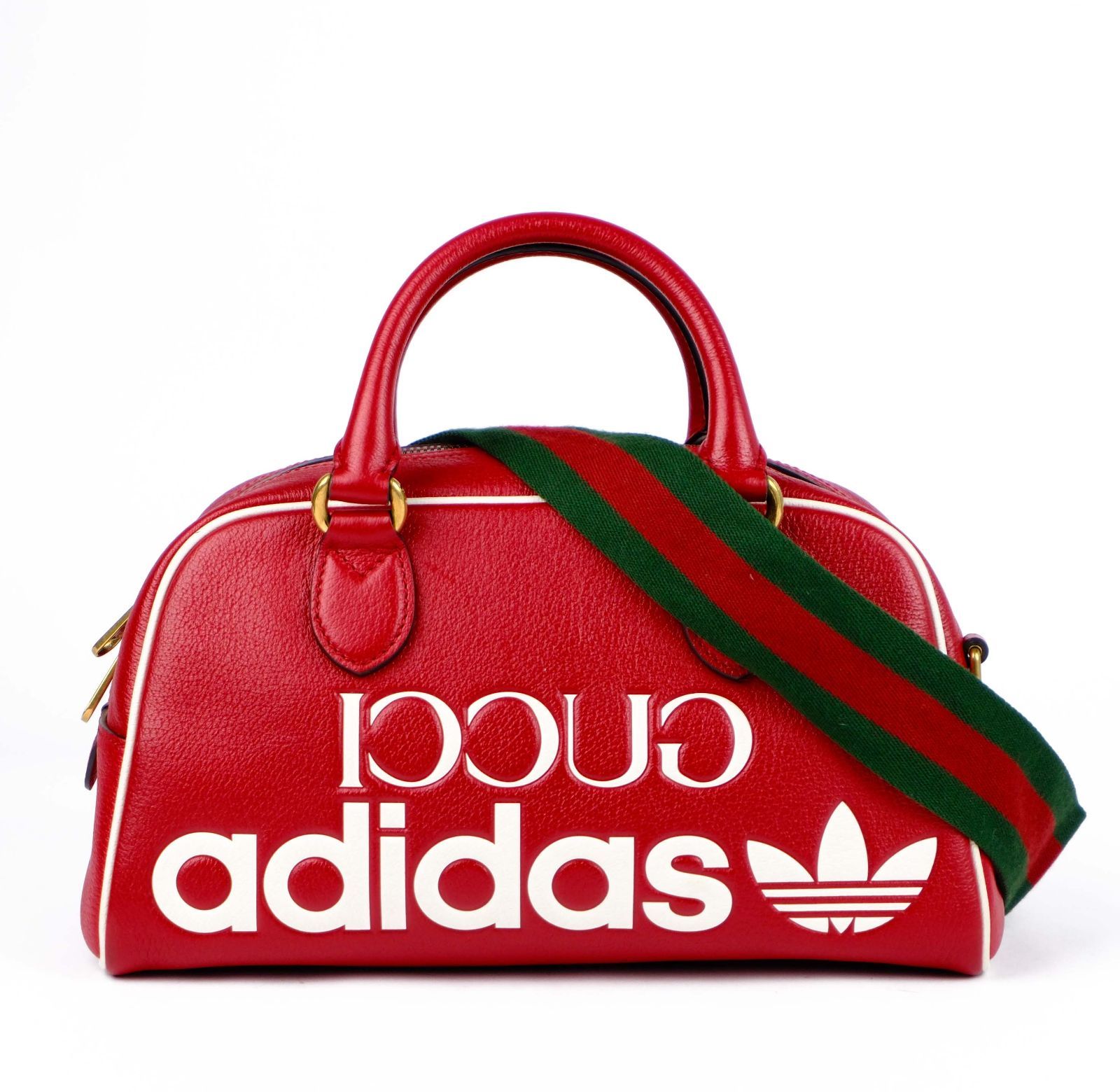 グッチ ×adidas ミニダッフル 702397 バッグ メンズ レディース ユニセックス ボストン 2WAY アディダス コラボ レッド