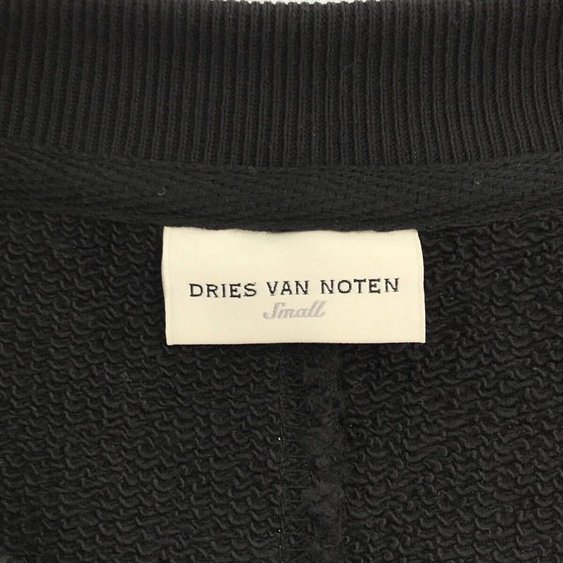 DRIES VAN NOTEN - 【美品】  DRIES VAN NOTEN / ドリスヴァンノッテン | ファートリミング スウェット | S | ブラック / レッド | レディース DRIES VAN NOTEN / ドリスヴァンノッテン | ファートリミング