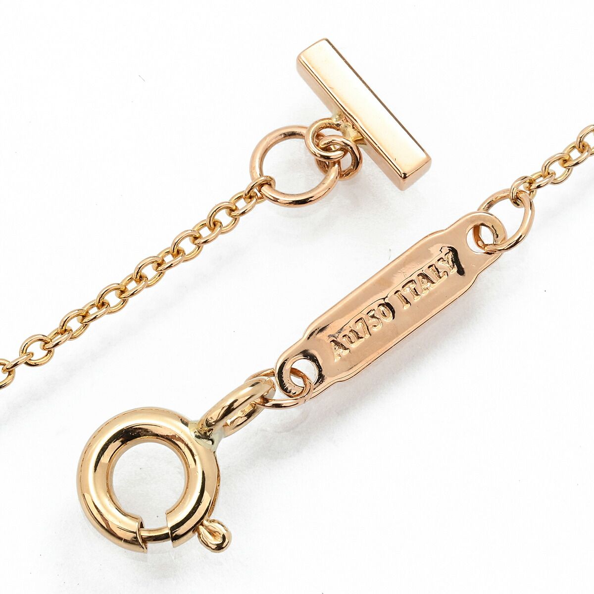 ティファニー ティ スマイル ペンダント ミニ ダイヤモンド K18  