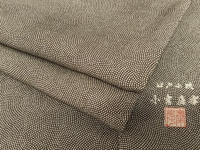 平和屋着物○人間国宝 小宮康孝 江戸小紋 鮫小紋柄 三越扱い 正絹