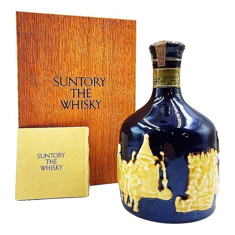 希少 未開栓古酒サントリーSUNTORYザ・ウイスキー有田焼陶器ボトル 古酒 未開栓】サントリー ザ ウイスキー 陶器ボトル （未開栓