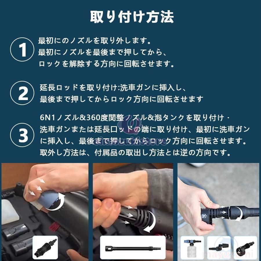 コードレス高圧洗浄機