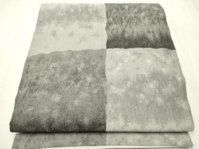 平和屋着物○全通柄袋帯 紬地 絞り 霞文 正絹 逸品 DAAU6773ob