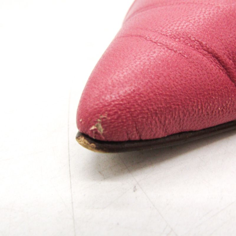 レベッカテイラー パンプス 本革 レザー ブランド シューズ 靴 日本製 レディース 23.5サイズ ピンク REBECCA TAYLOR 【中古】