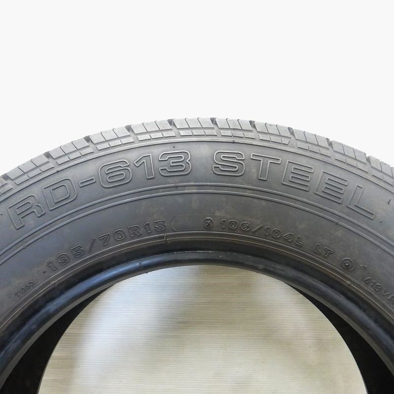 ブリヂストン RD-613 195/70R15 106/104L 4本SET／2017年製 6-8分山 小型トラック/バン用サマータイヤ／中古 特筆すべき損傷なし／手渡し可 195⁄70r15 106⁄ ブリジストンの通販