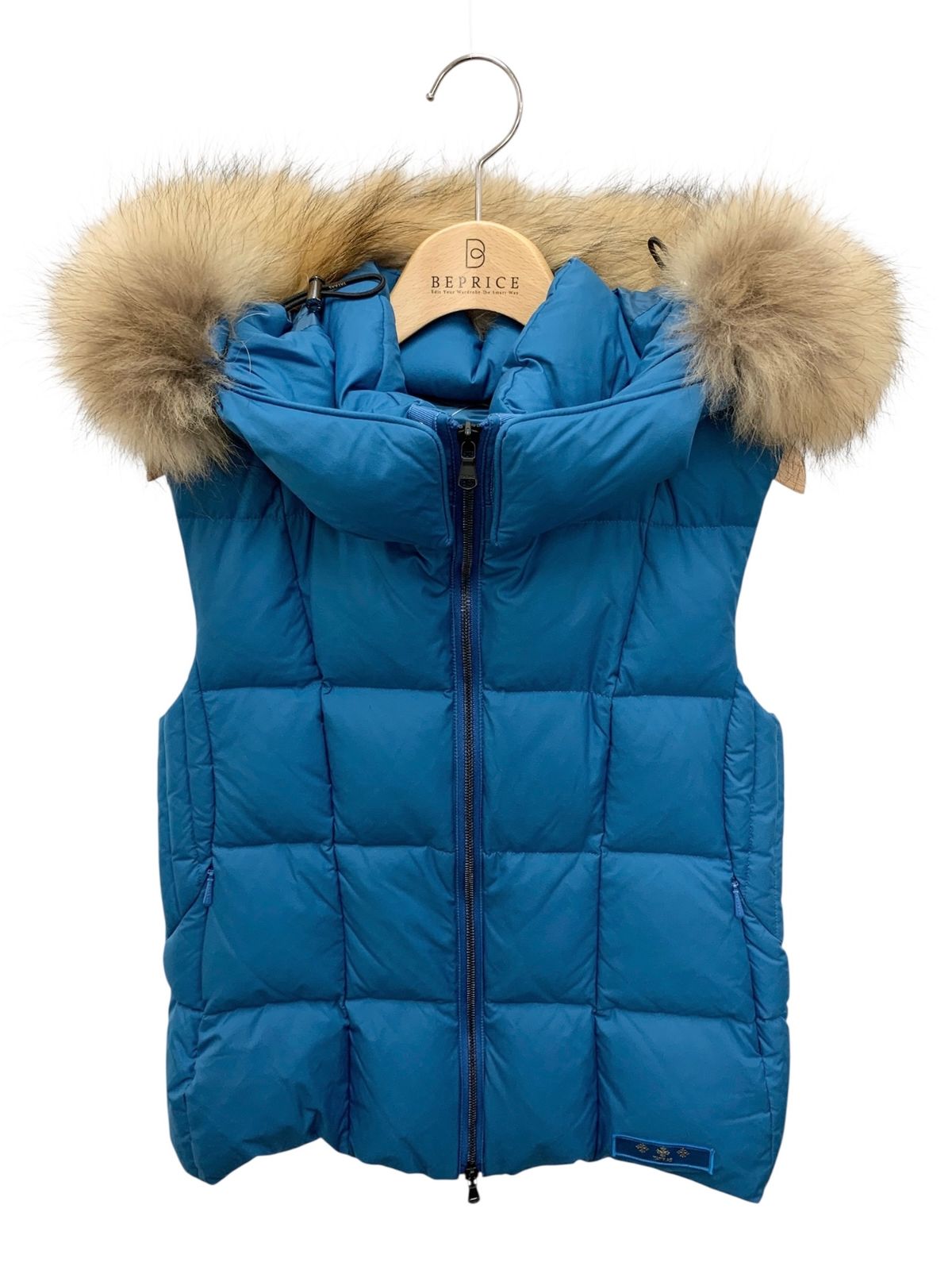 タトラス ザラガ LTAT22A4874-D ダウンベスト 03 ブルー ファーフード