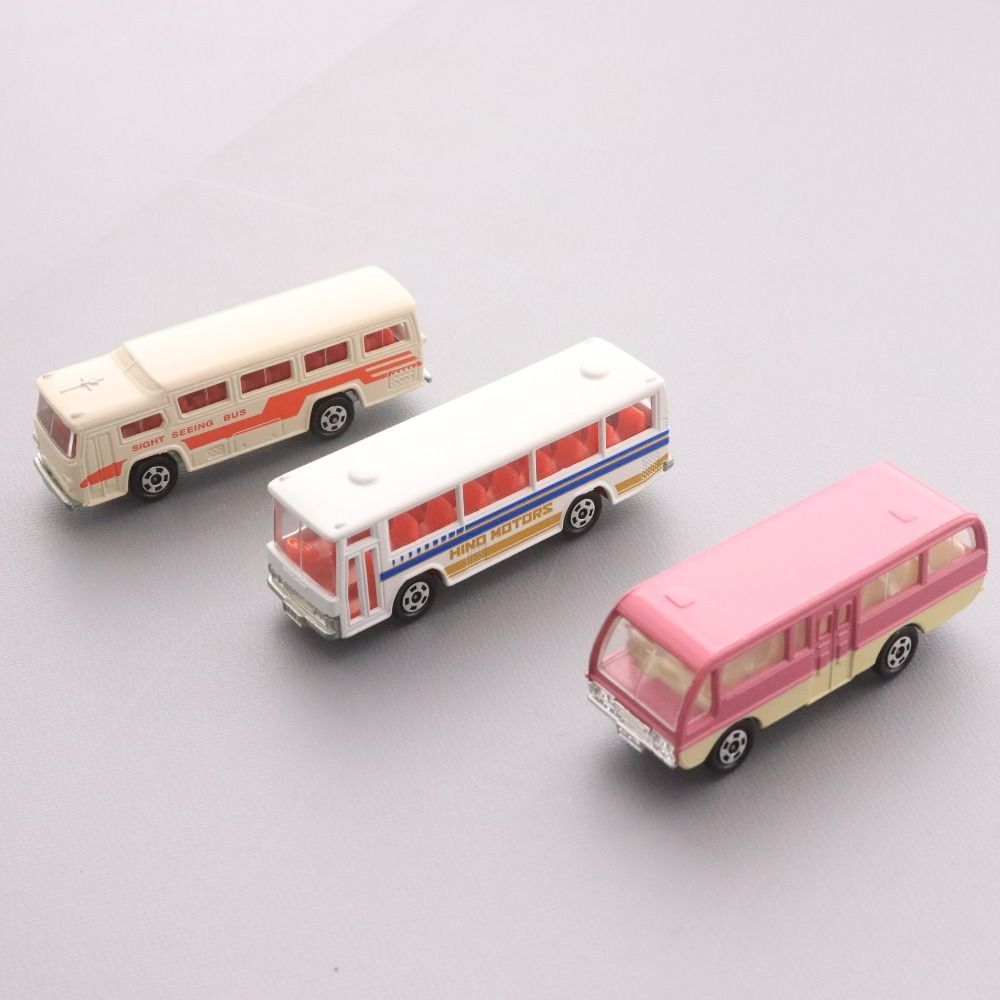 トミー トミカ 品 バス3台セット 富士重工セミデッカー型バス 日野レインボーススケルトンバス マツダライトバス 日本製 き