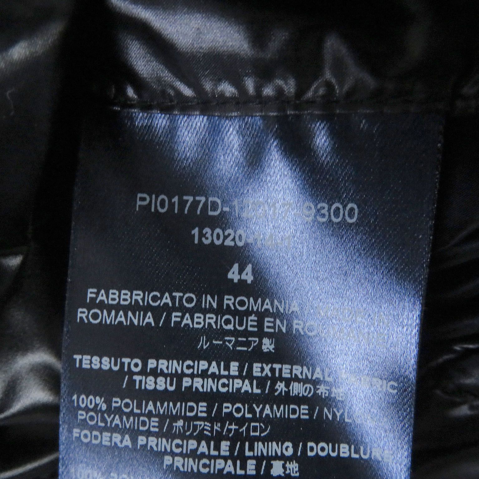 未使用品□Herno ヘルノ PI0177D ICONICO DORA ロゴプレート付き スタンドカラー ライト ダウンコート ダウンジャケット  ブラック 44 正規品 レディース