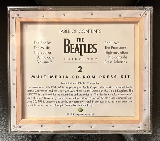 【コレクターズアイテム！】Beatles　Anthology 2 Multimedia CD-ROM Press Kit　ビートルズ