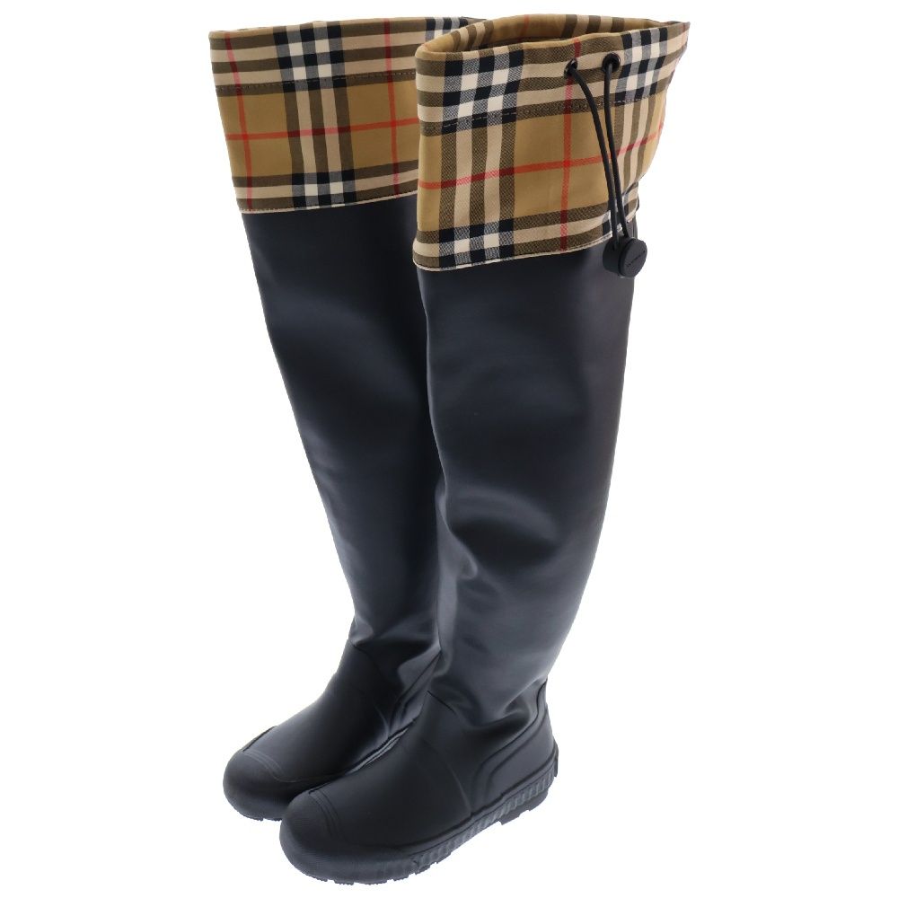 nn様 BURBERRY バーバリー　レインブーツ　ノバチェック　ホースロゴ BURBERRY (バーバリー) ノバチェック ニーハイ ラバー レイン ブーツ
