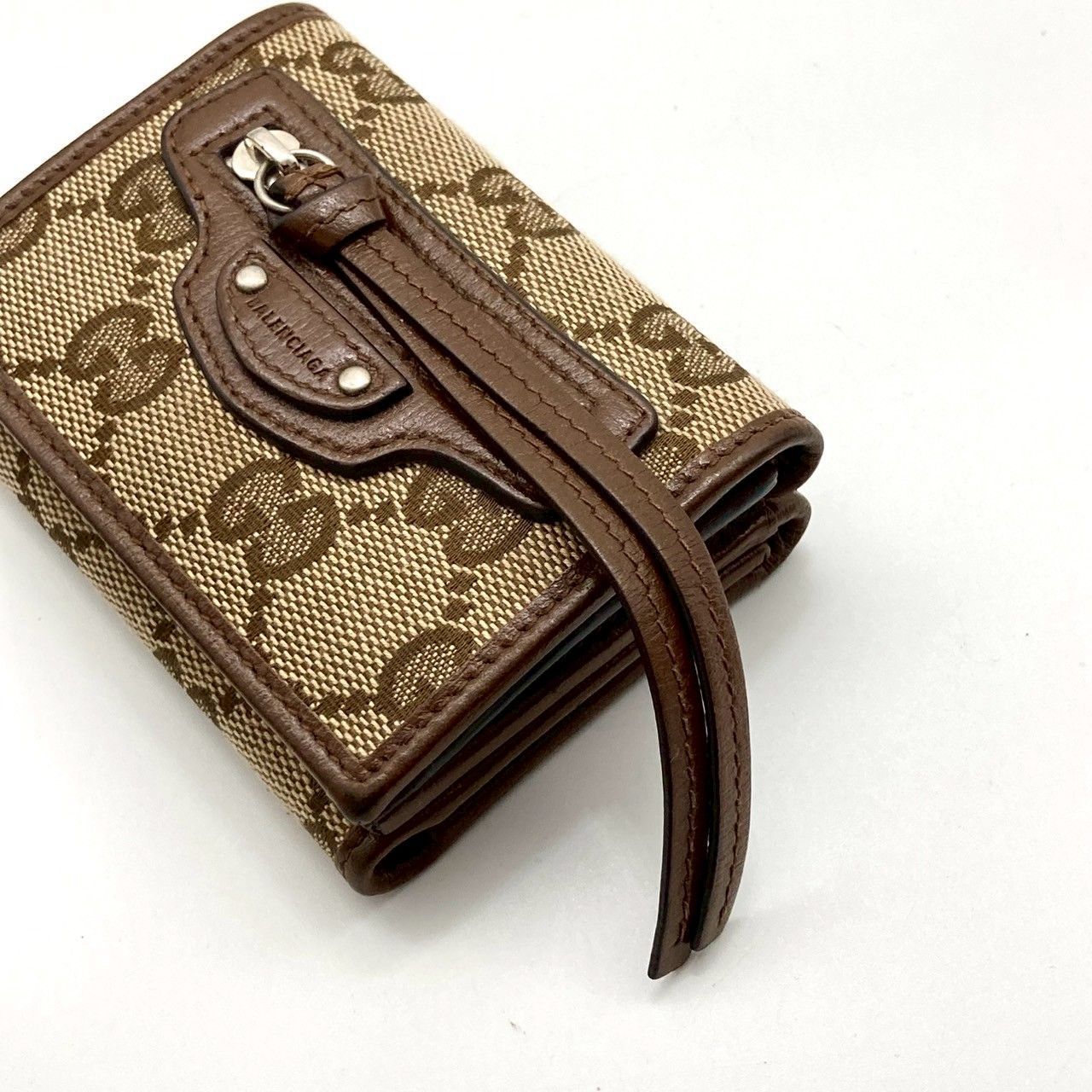 バレンシアガ グッチ ザ ハッカープロジェクト 三つ折り財布 激レア 70728 バレンシアガ グッチ ザ ハッカープロジェクト 三つ折り財布 激