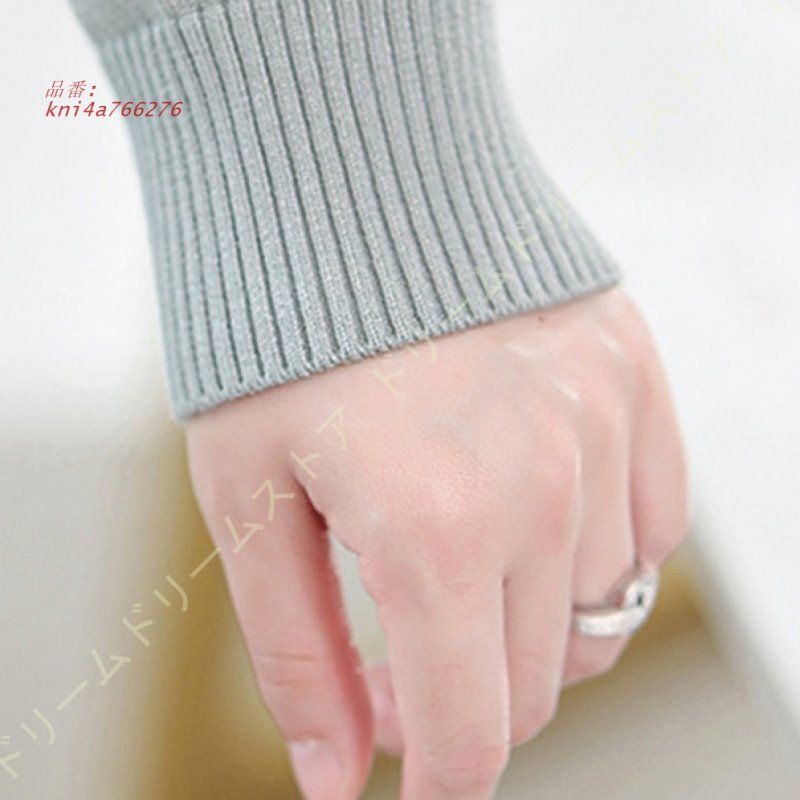 レディース セーター カジュアル 秋 冬 ゆったり 寒さ対策 オフィス 長袖 リブニット タートルネック トップス 丸ネック ベーシック 柔らかい ニットセーター kni4a766276 WWW_MORNINGWALKER_COM