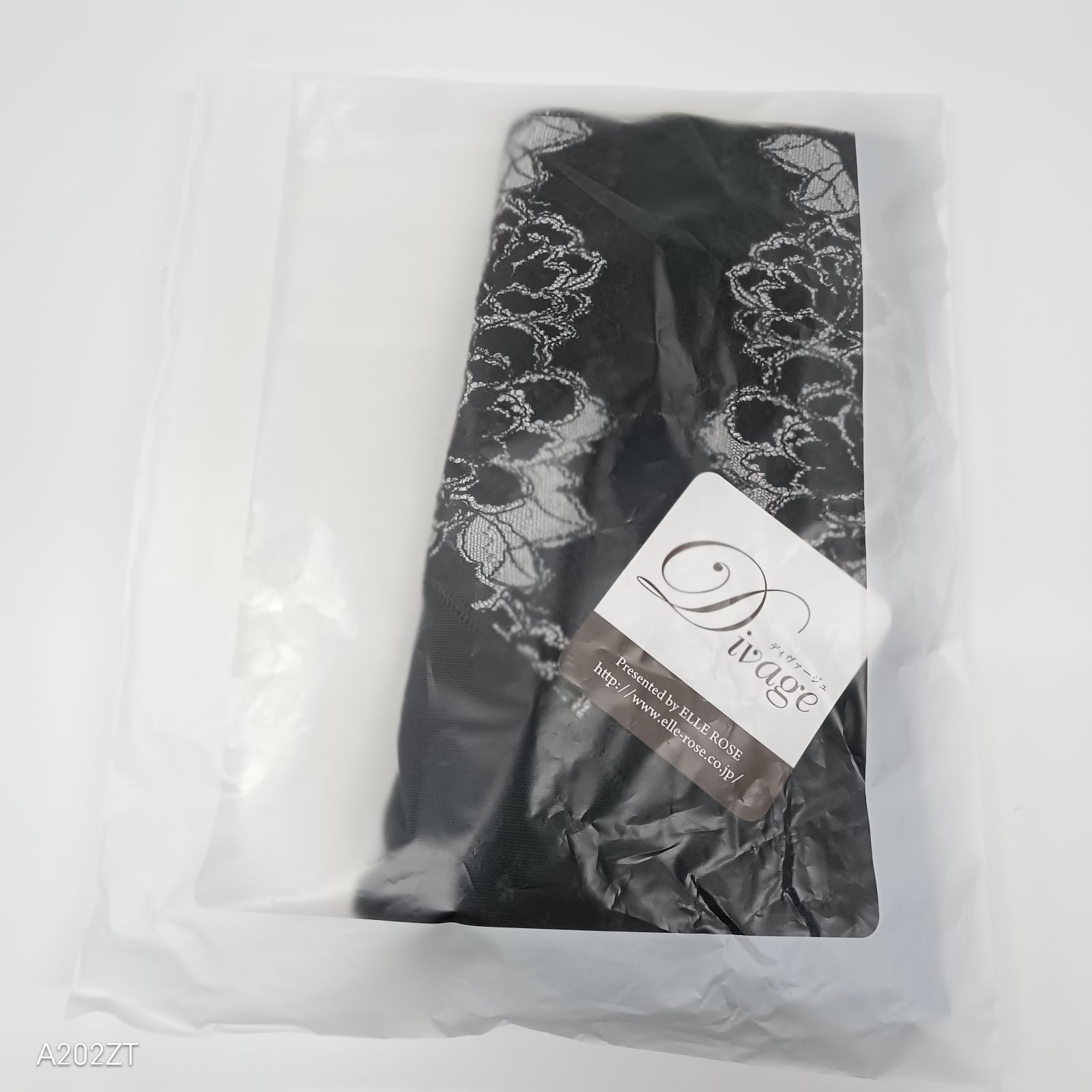 J606 K Divage ディヴァージュ ロングガードル カラー ブラック サイズ 64