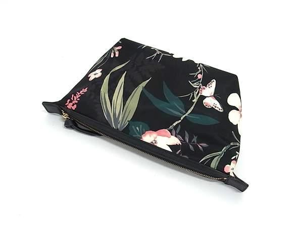 □美品□ kate spade ケイトスペード ナイロン フラワー 花柄