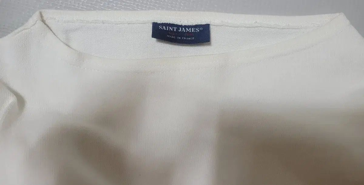 SAINT JAMES セントジェームス ギルド u 無地 白 半袖Tシャツ