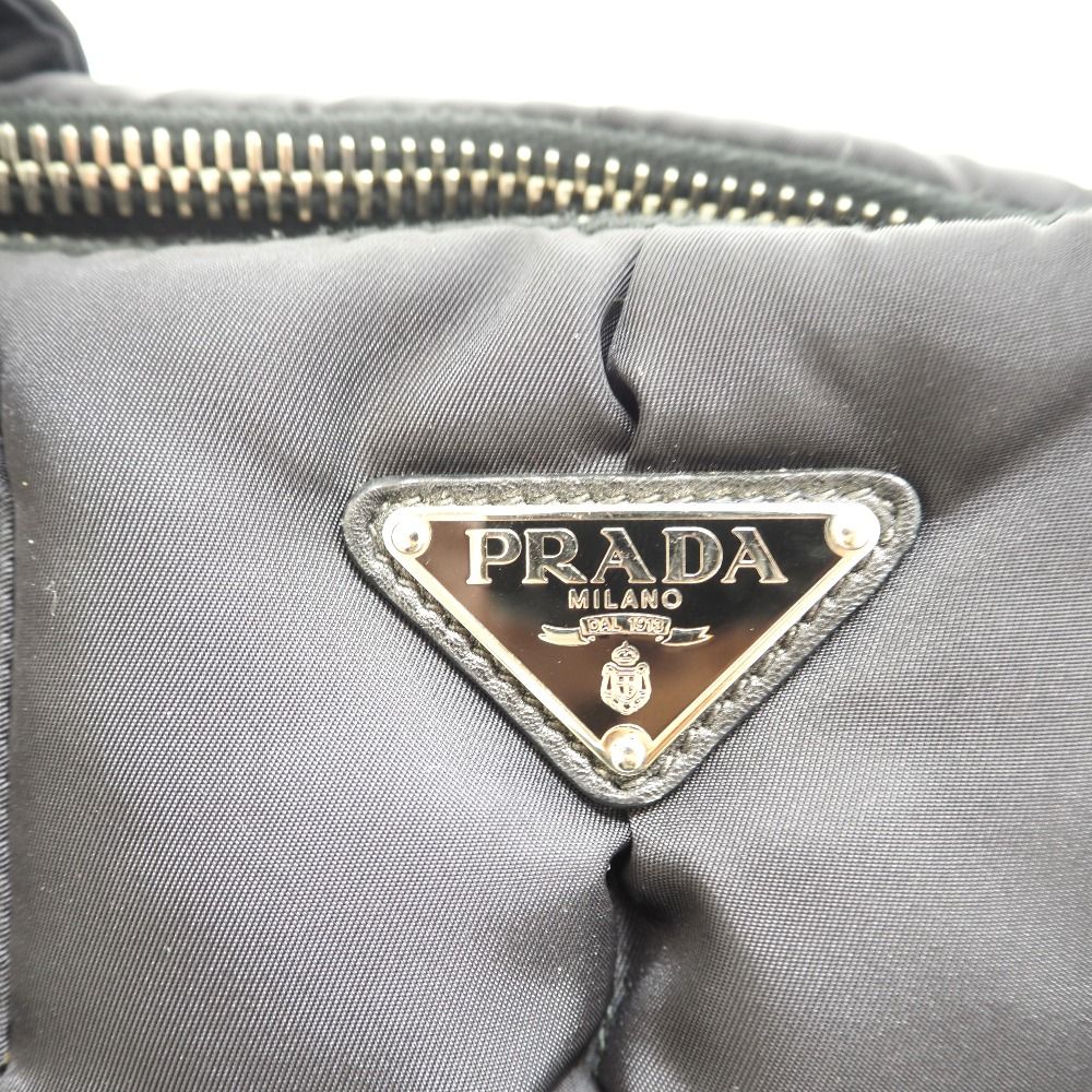 PRADA/プラダ BN2636 テスートボンバー 2WAY ショルダーバッグ 三角プレート ハンドバッグ ブラック レディース ブランド - メルカリ