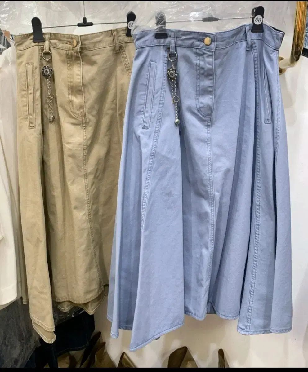 TIME タイム バックバンディング リングセット デニム スカート