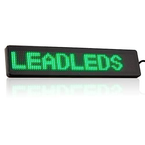 グリーン LED 小型軽量LED掲示板 緑色LED電光看板 流れる文字 LED ...