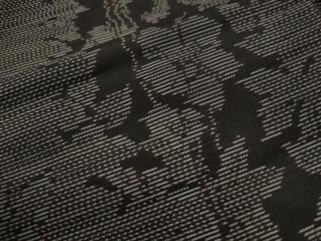 平和屋着物○本場大島紬 泥染め 枝花文 やまと誂製 正絹 逸品 未使用