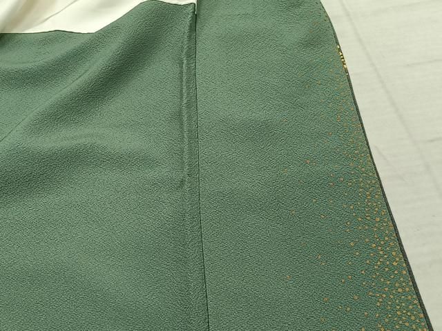 平和屋着物○人間国宝 福田喜三郎 訪問着 箔散らし文様 暈し染め