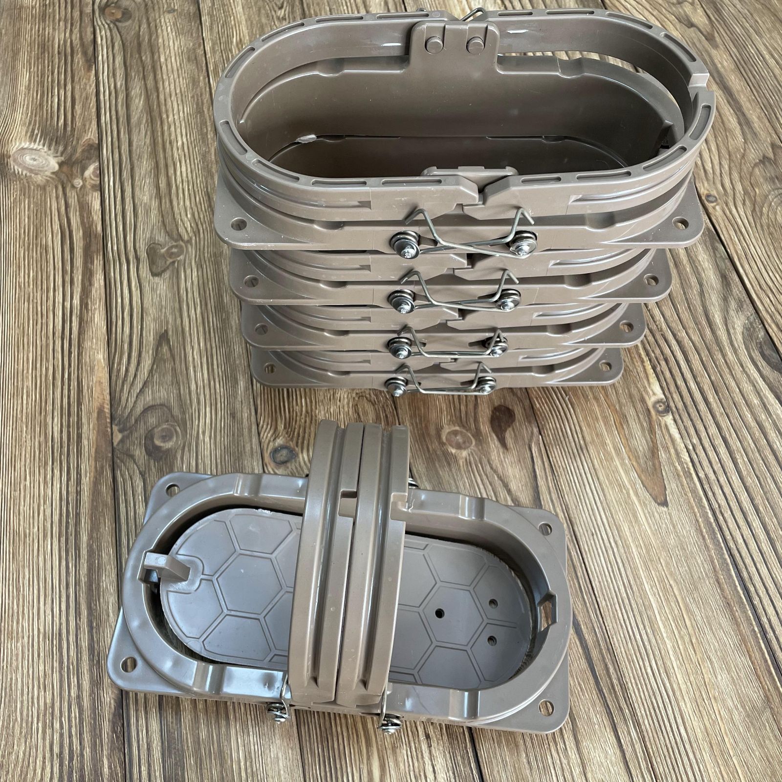 くくり罠 最新型 5セット 20cm×12cm イノシシ 鹿 やや深型12cm土台一