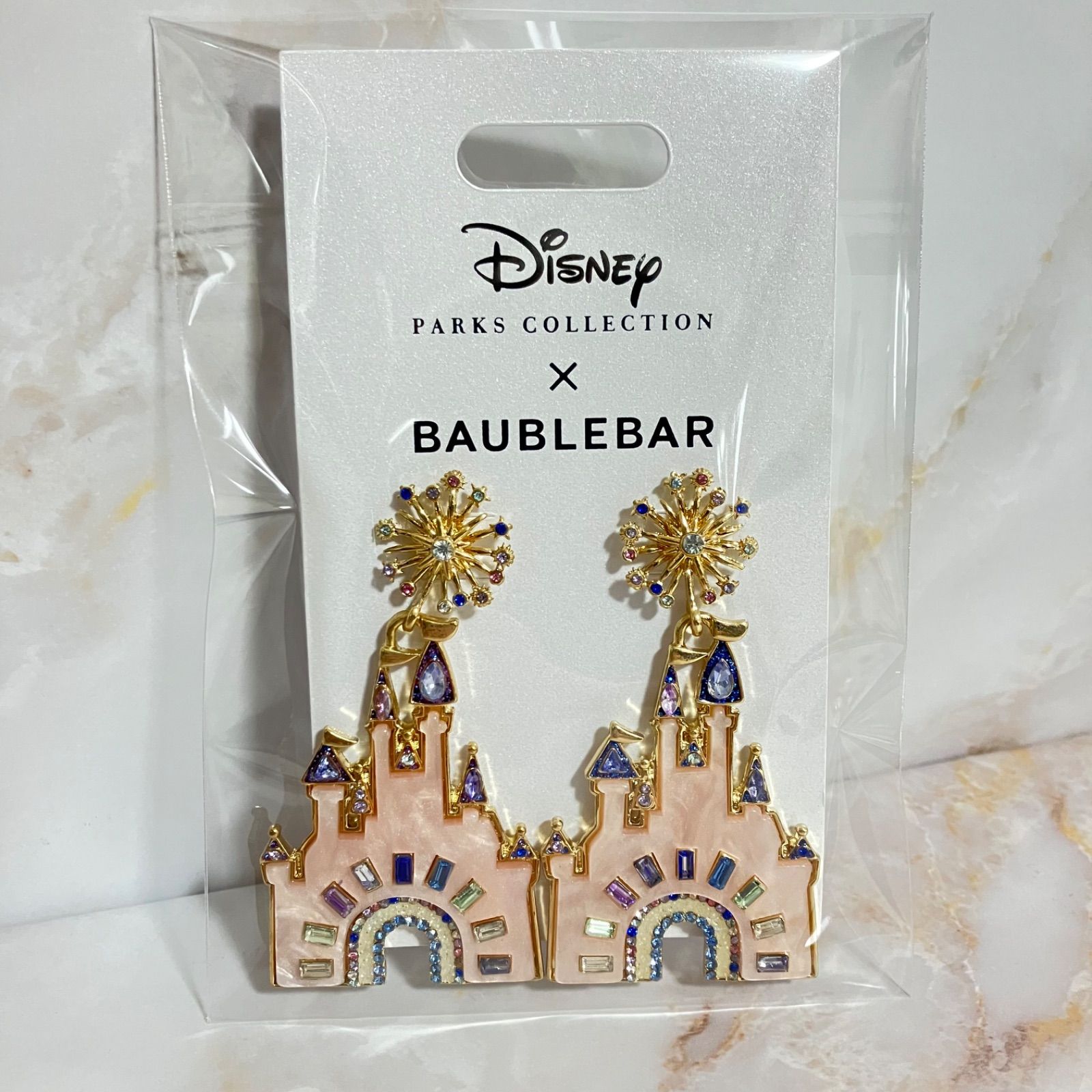 日本未発売 ディズニー WDW50周年 BAUBLEBAR ピアス シンデレラ城