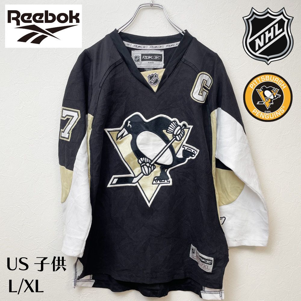 NHL ペンギンズ シドニー・クロスビー ユニフォーム ホッケーシャツ 