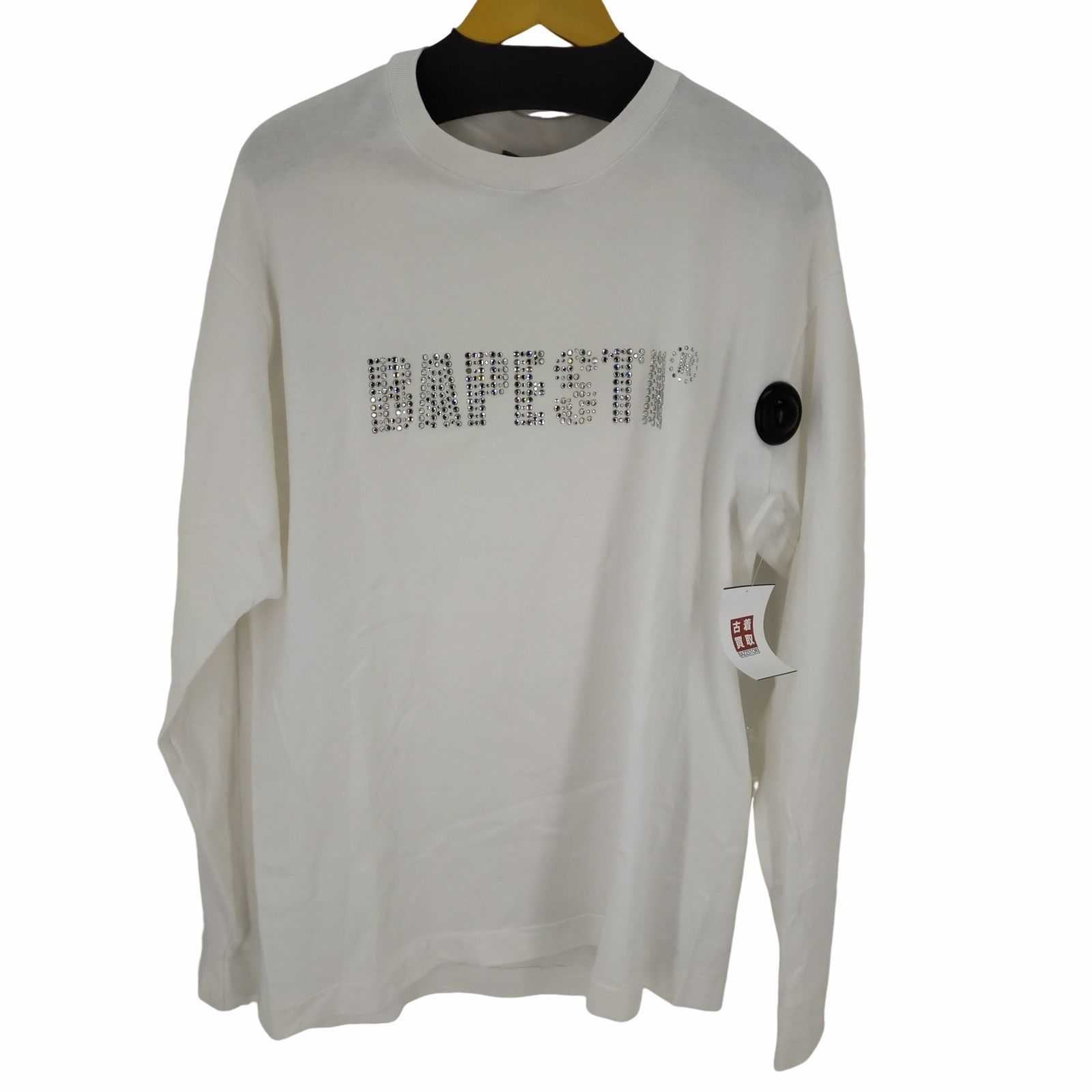 APE　ラインストーンロングスリーブ APEラインストーンロングスリーブ