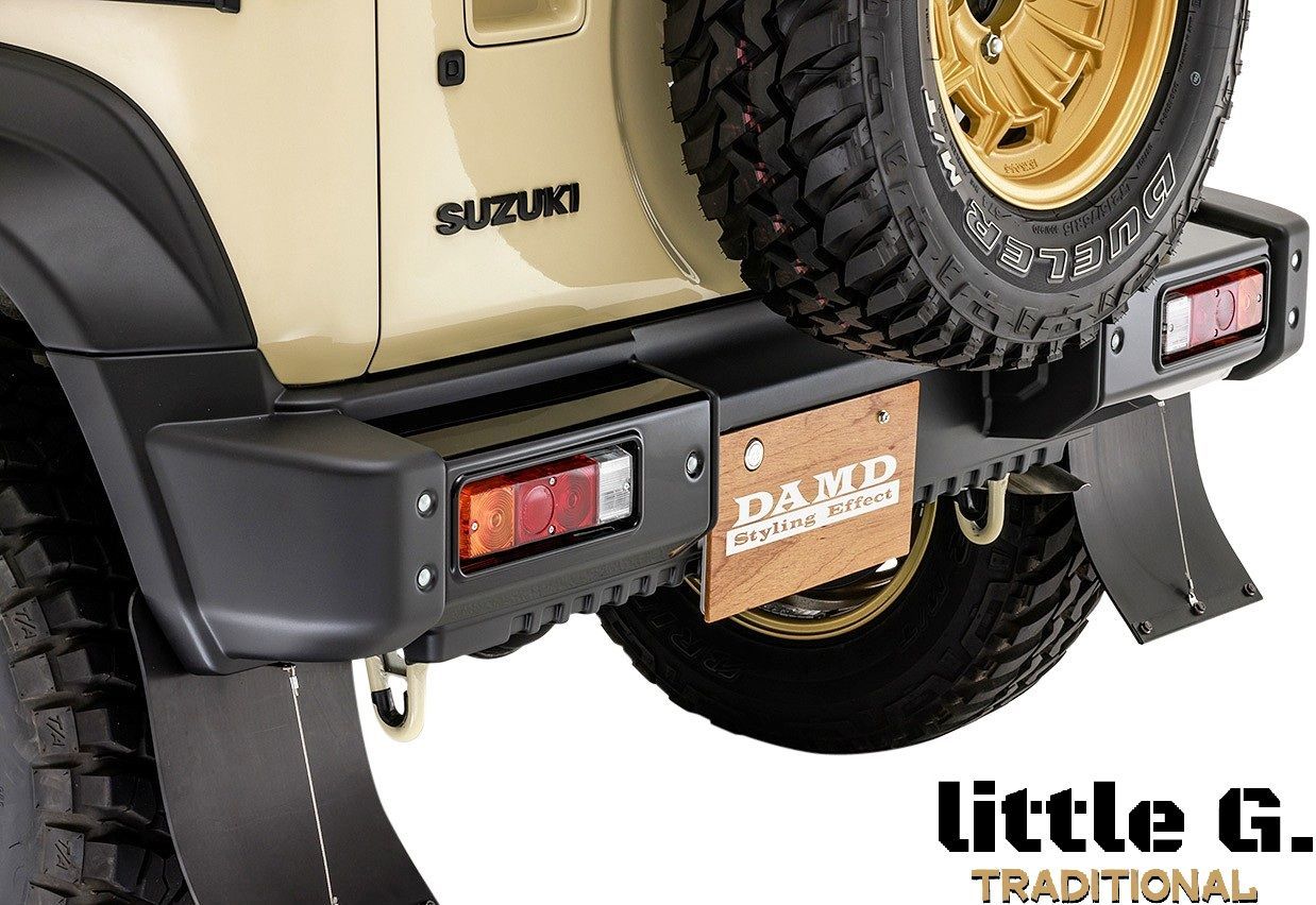 JC74 ジムニーノマド 5ドア DAMD little G. TRADITIONAL マッドフラップ ダムド リトルG トラディショナル ジムニー ノマド エアロ 社外 パーツ 部品 外装 改造 カスタム 74ノマド 5D 新型 (※納期1.5-3.5ヵ月)