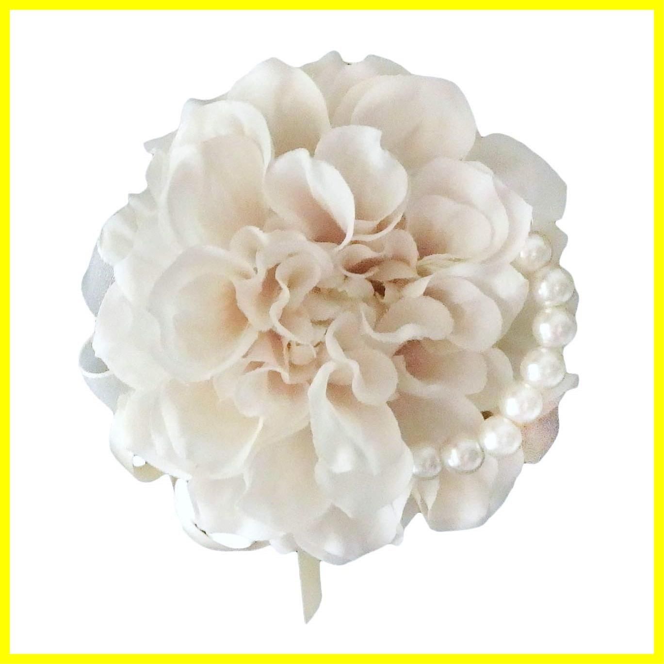 パールu0026リボン ナチュラルフラワーコサージュ 花 Refcia(レフシア) フォーマル コサージュ (CR01(ﾊﾞﾆﾗﾎﾜｲﾄﾋﾟﾝｸ))