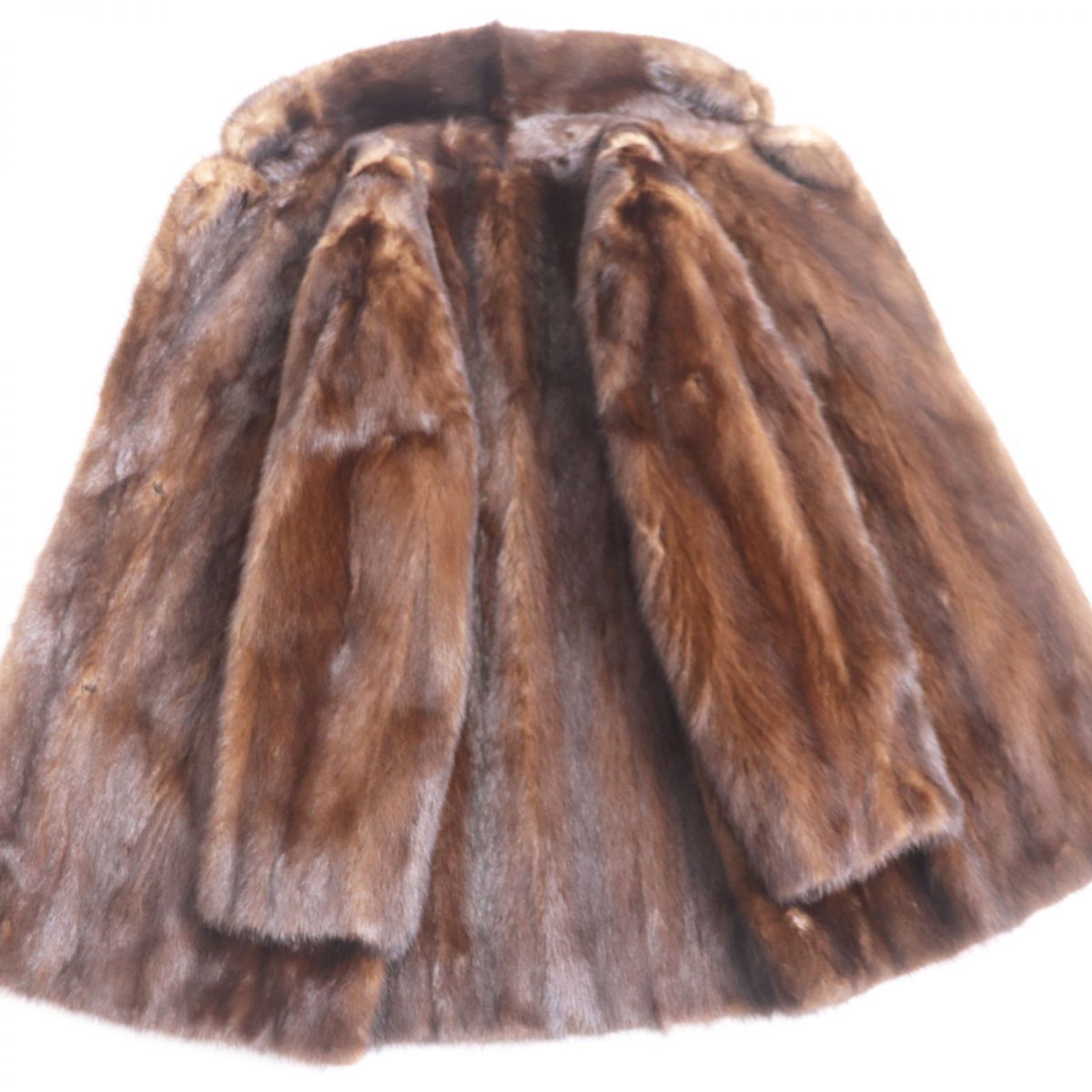 ミンク ショートコート 11号 ブラウン 良品△MINK ミンク 本毛皮ショートコート ジャケット ブラウン