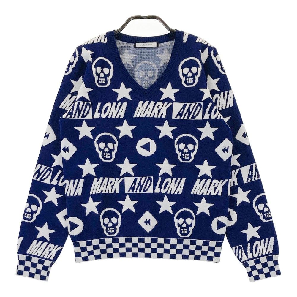 サイズ：36 MARK&LONA マークアンドロナ 長袖ニットセーター スカル 星