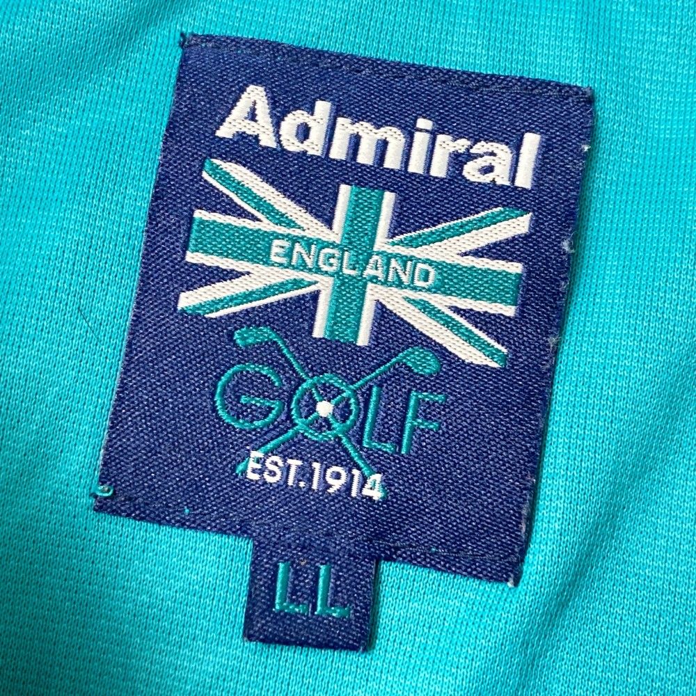 サイズ：LL ADMIRAL アドミラル  半袖ポロシャツ ジャカード 花柄 グリーン系 [240101439749] ゴルフウェア メンズ ストスト ADMIRAL アドミラル 半袖ポロシャツ ジャカード 花柄 グリーン系