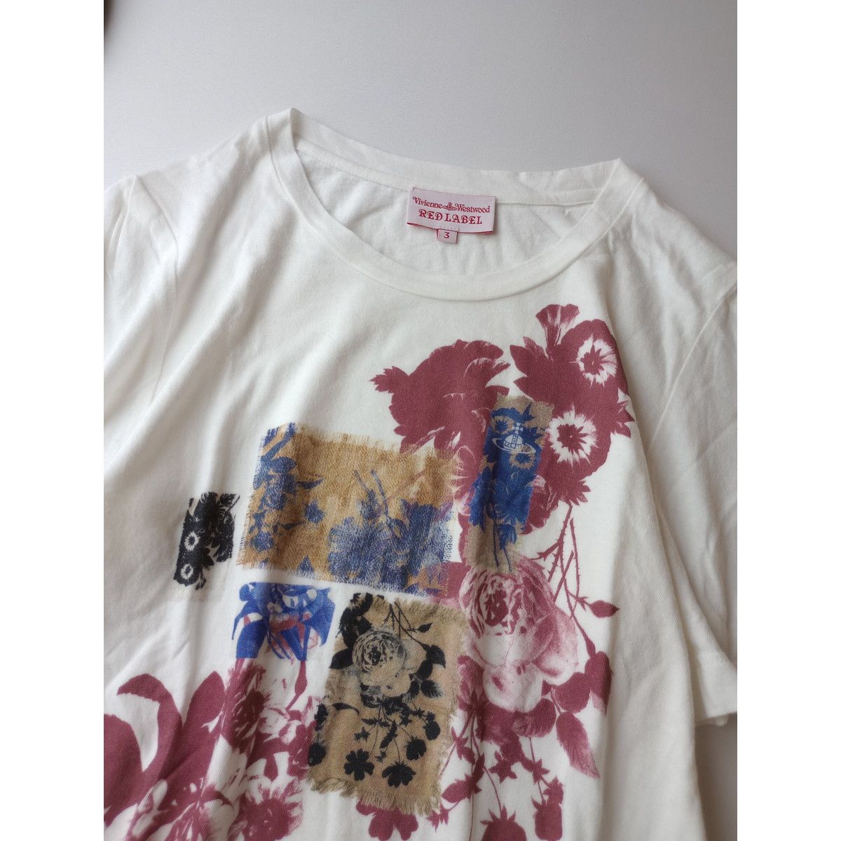 ◯Vivienne Westwood red label ヴィヴィアンウエストウッド レッドレーベル Tシャツ 半袖 3 白(114K+2865)25N☆