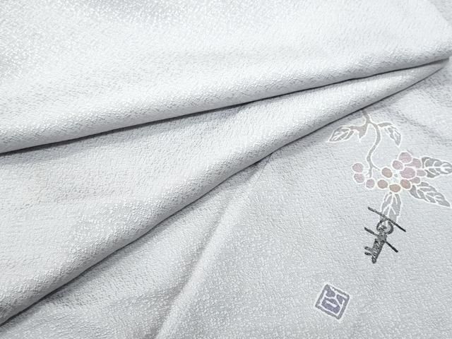 平和屋着物□京加賀友禅 百貫達雄 色無地 梅鼠色 正絹