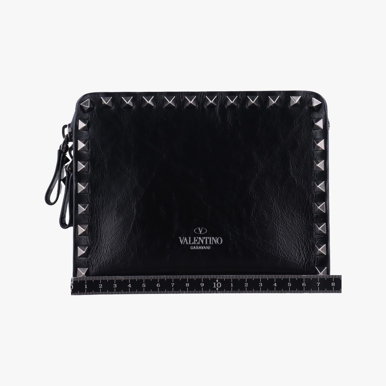 ヴァレンティノValentinoロックスタッズブラックレザーBG