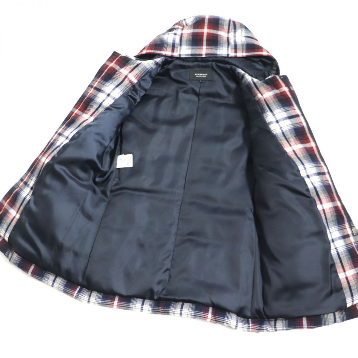 極美品 BURBERRY BLACK LABEL ダッフルコート チェック柄 美品 BURBERRY BLACK LABEL ダッフルコート チェック 赤
