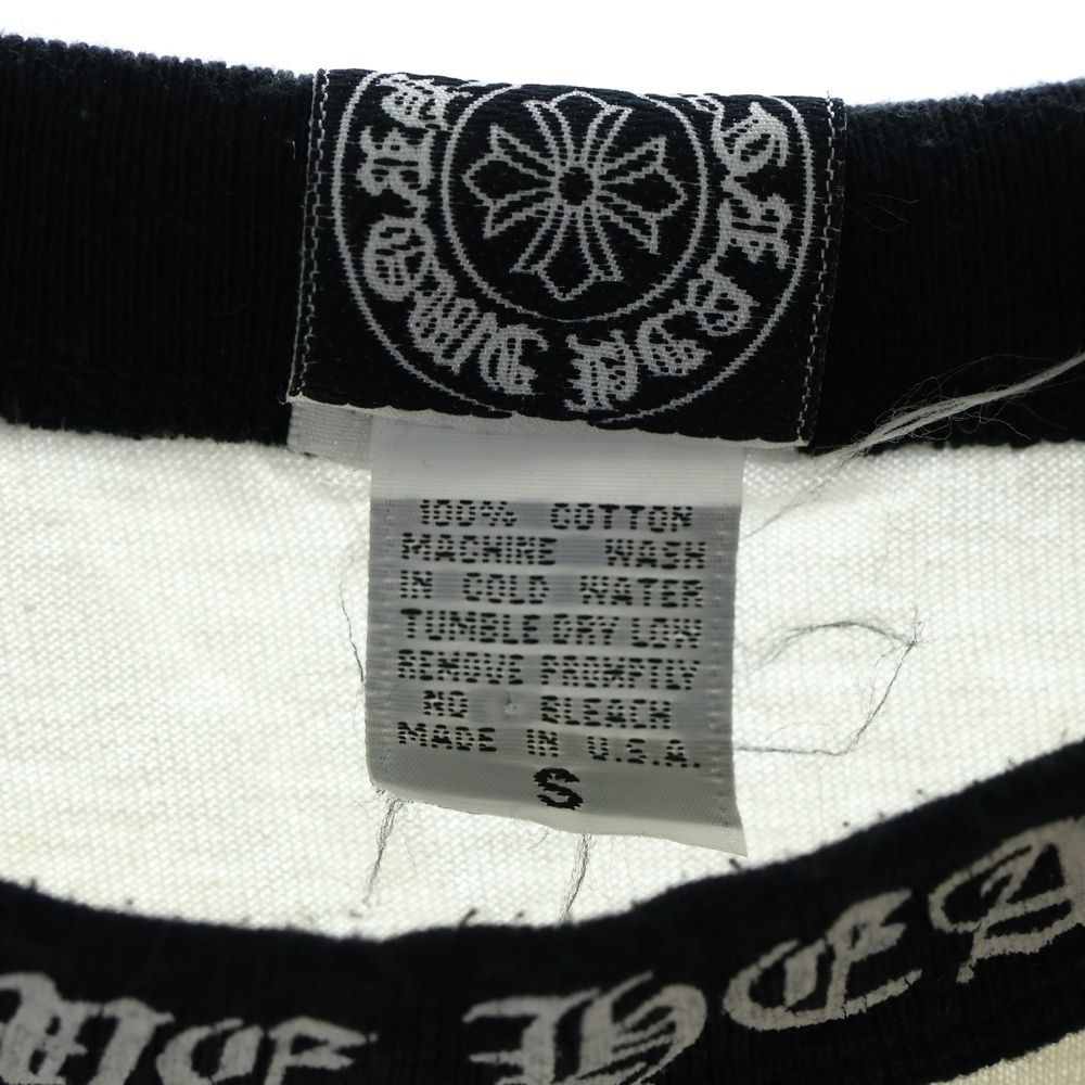 クロムハーツ CH L/S/1 ネックロゴプリント長袖カットソー メンズ L