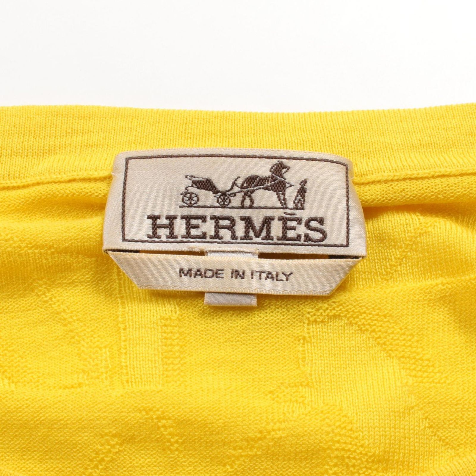 エルメス HERMES ニット イエロー ウール ニット メンズ Used A - メルカリ
