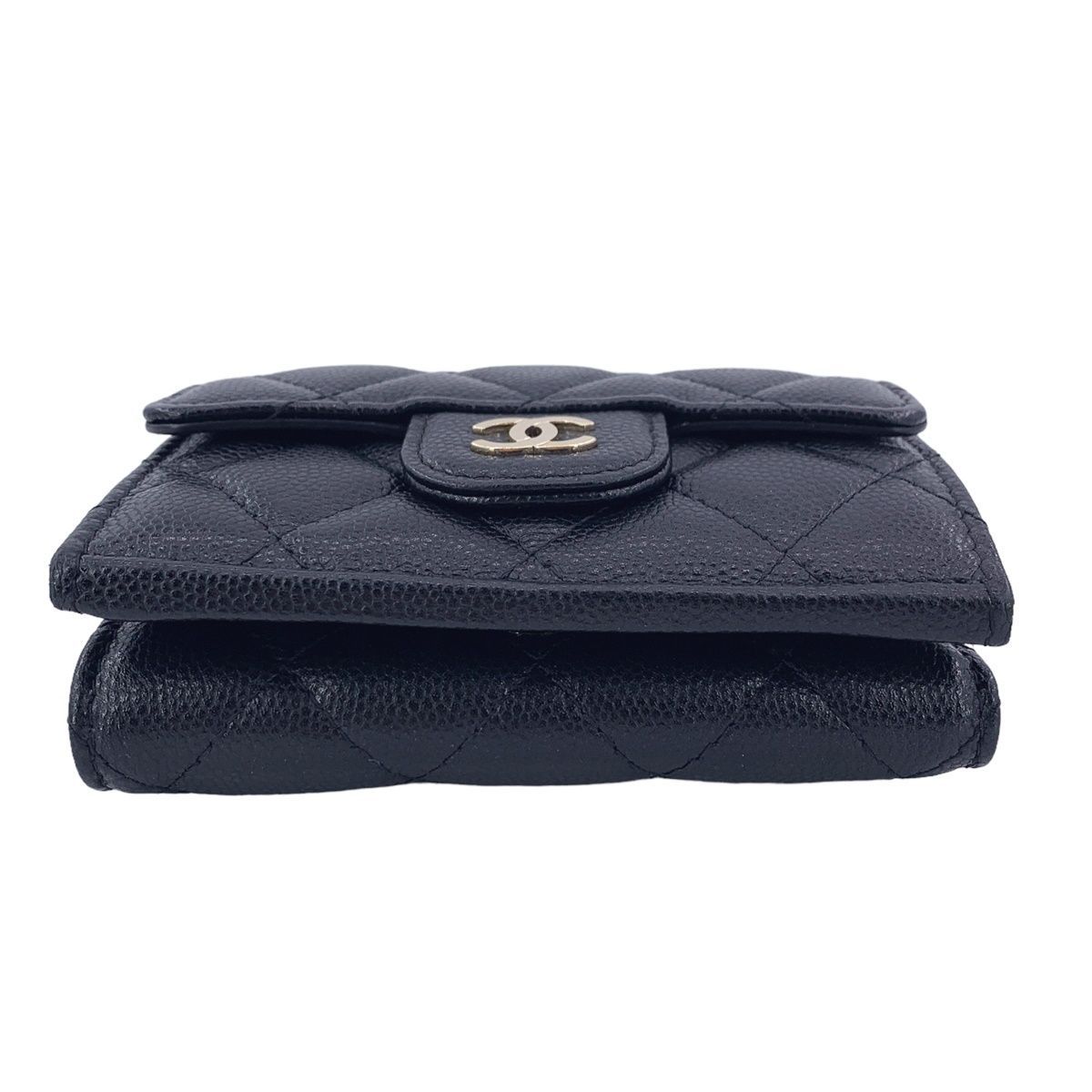 中古】 CHANEL シャネル クラシック スモール フラップウォレット