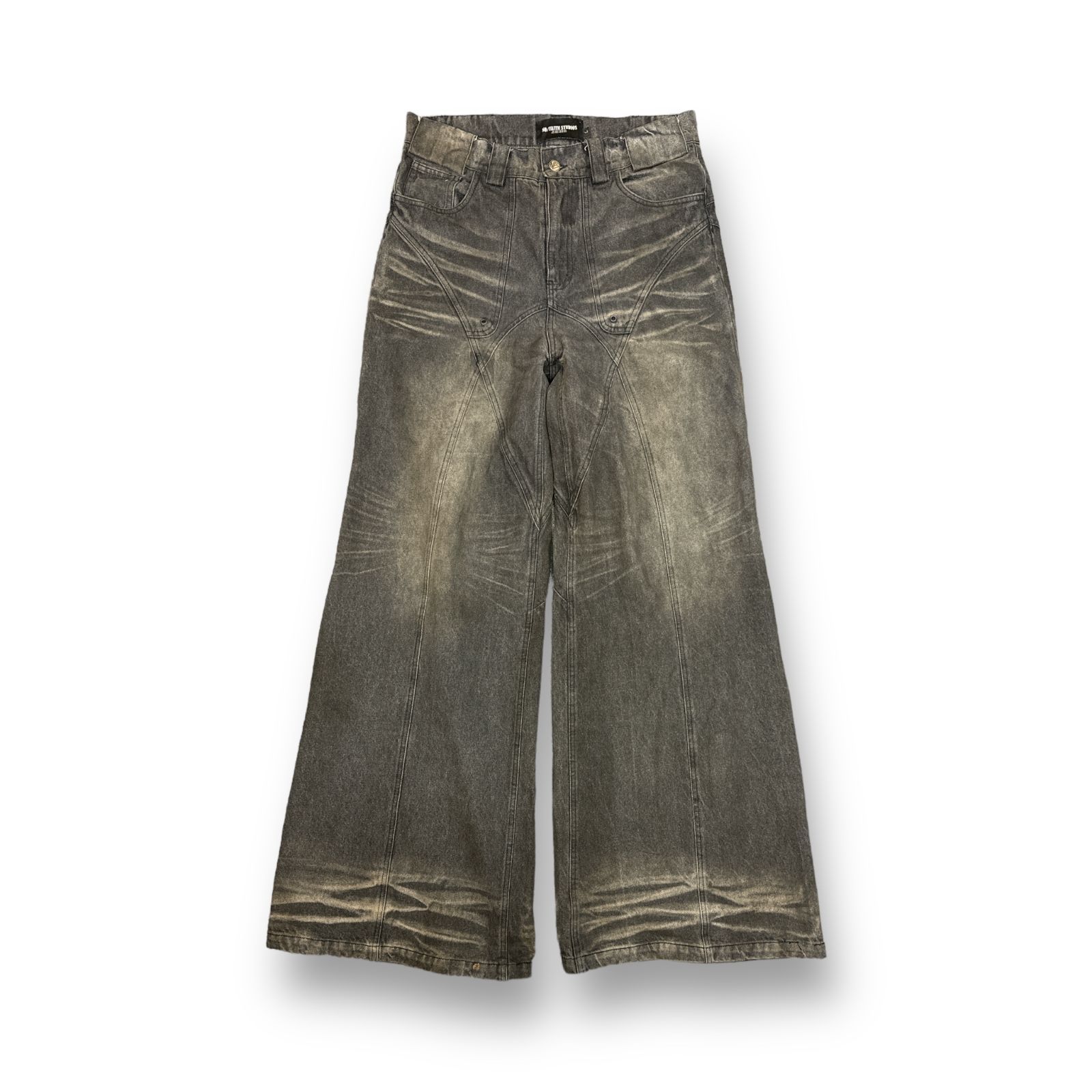 定価51700円 NO FAITH STUDIOS 24SS SUN FADED DUNE BAGGY DENIM サン 