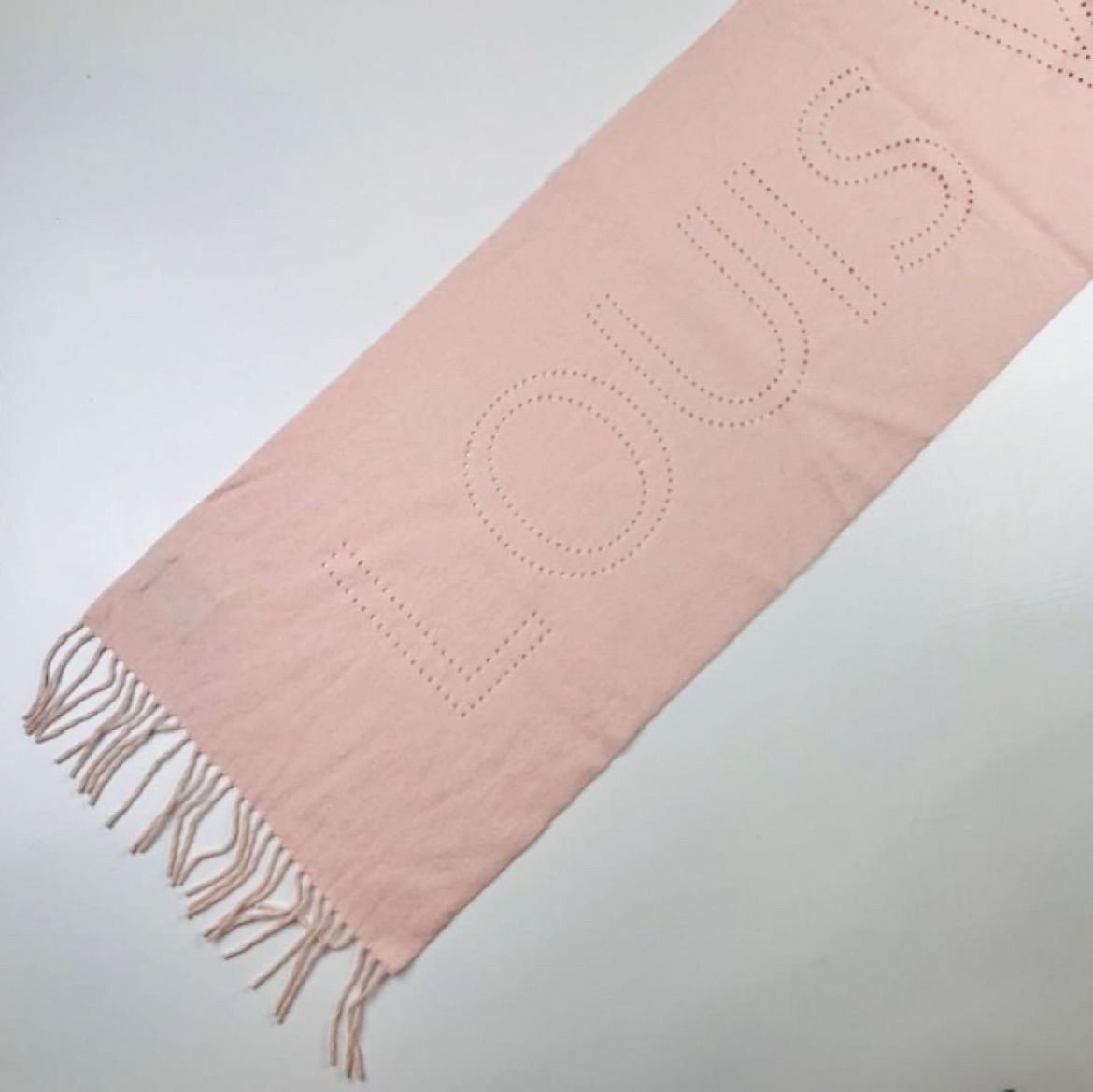LOUIS VUITTON ルイヴィトン レディース エシャルプ LVぺルフォ ブランドロゴパンチング カシミヤ マフラー イタリア製 カシミヤマフラー フリンジ ブランド 秋冬物 ファッション 小物 レディース カジュアル