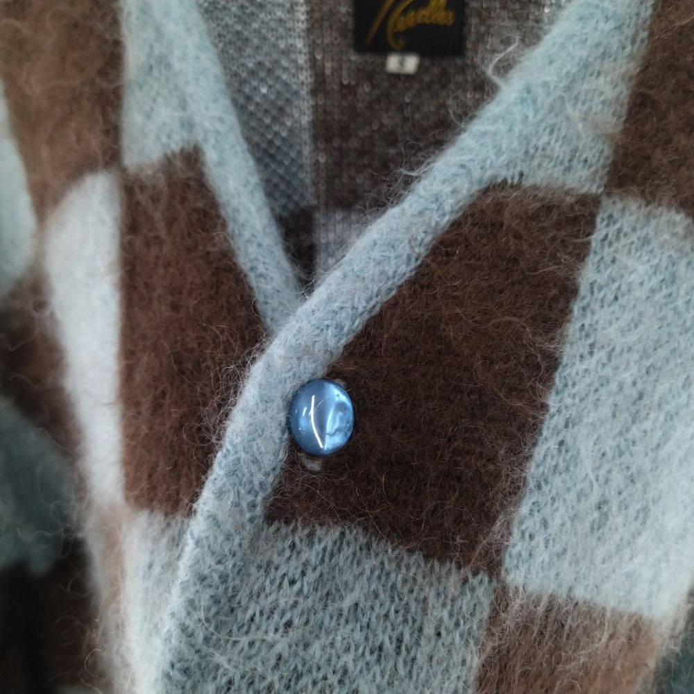 Needles (ニードルス) STUDIOUS限定 Mohair Cardigan チェッカー