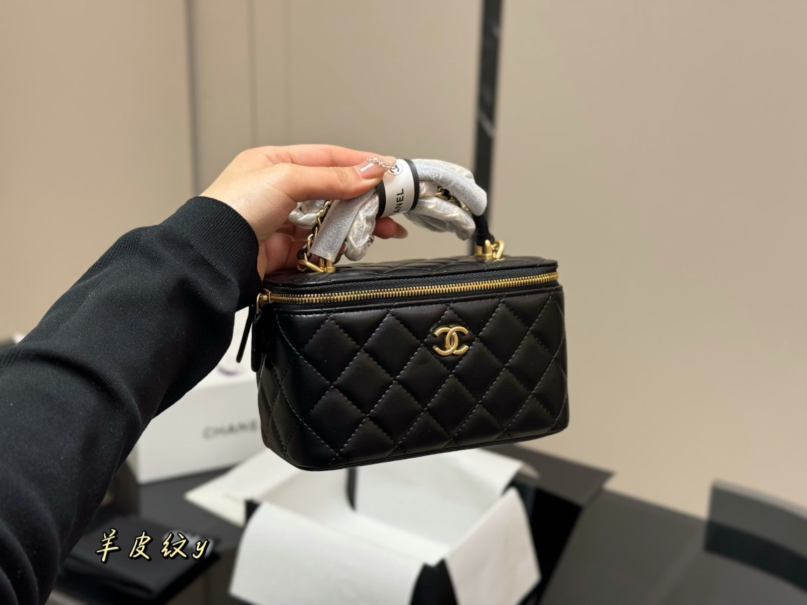 シャネル　メイクボックス（非売品） 美品 CHANE シャネル ミラー付き メイクボックス アクセサリー