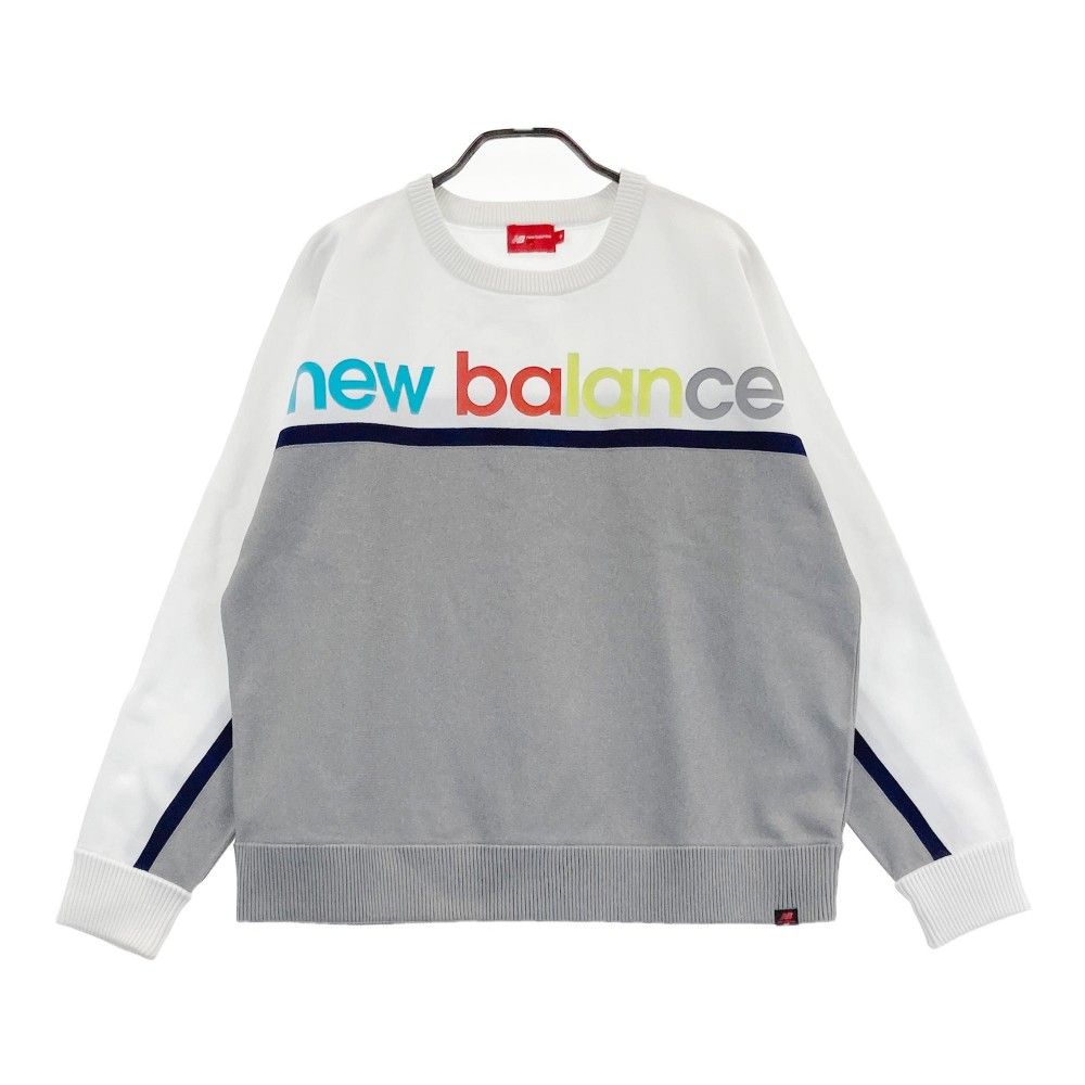 サイズ：2 NEW BALANCE GOLF ニューバランス  スウェットトレーナー ロゴ柄 グレー系 [240101428970] ゴルフウェア レディース ストスト サイズ：2 NEW BALANCE GOLF ニューバランス スウェット