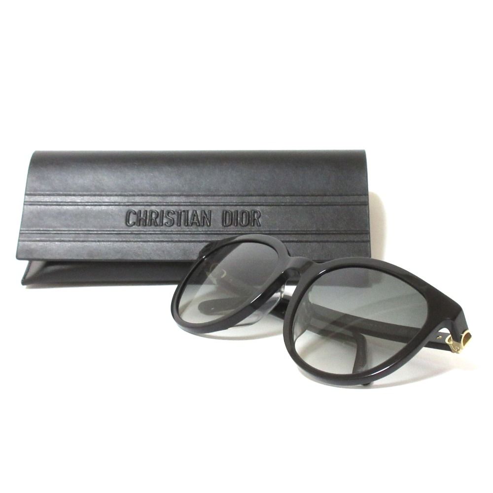Christian Dior ディオール 30Montaigne Mini 30モンテーニュミニ CDロゴ ボストン パントス サングラス 30MNR2FR_10A1 ブラック レディース 古着