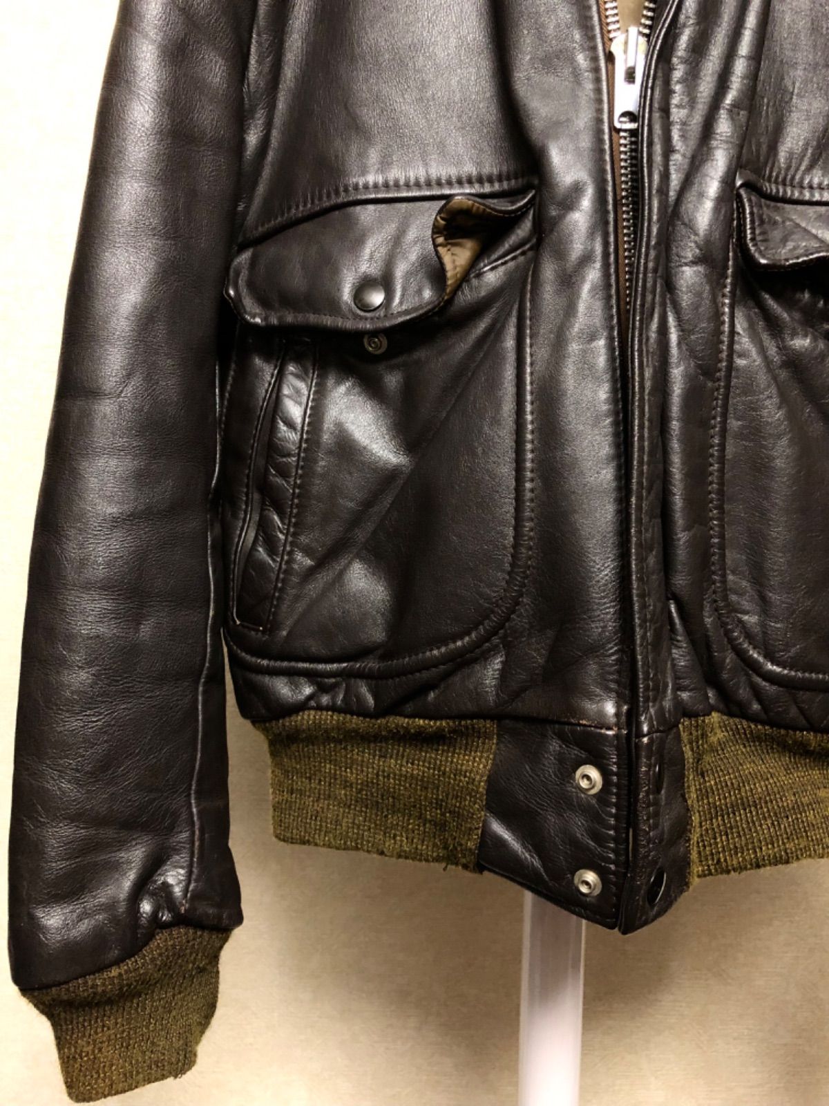 革ジャン idealジッパー 年代 80,s U S A 製IDEALジッパー618US美品 80年代