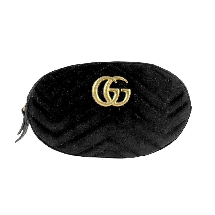 GUCCI　ベルトバッグ　グッチ　GGマーモント　ベルベット グッチ GUCCI ベルトバッグ ウエストバッグ GGマーモント 387111